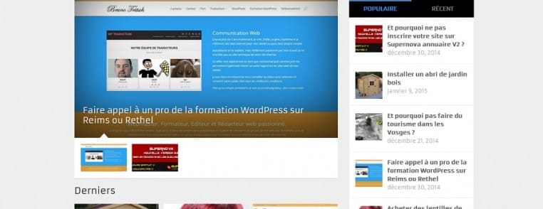 Le site www.et-pourquoi-pas.com utilise le thème premium Magxp et sa traduction en français.